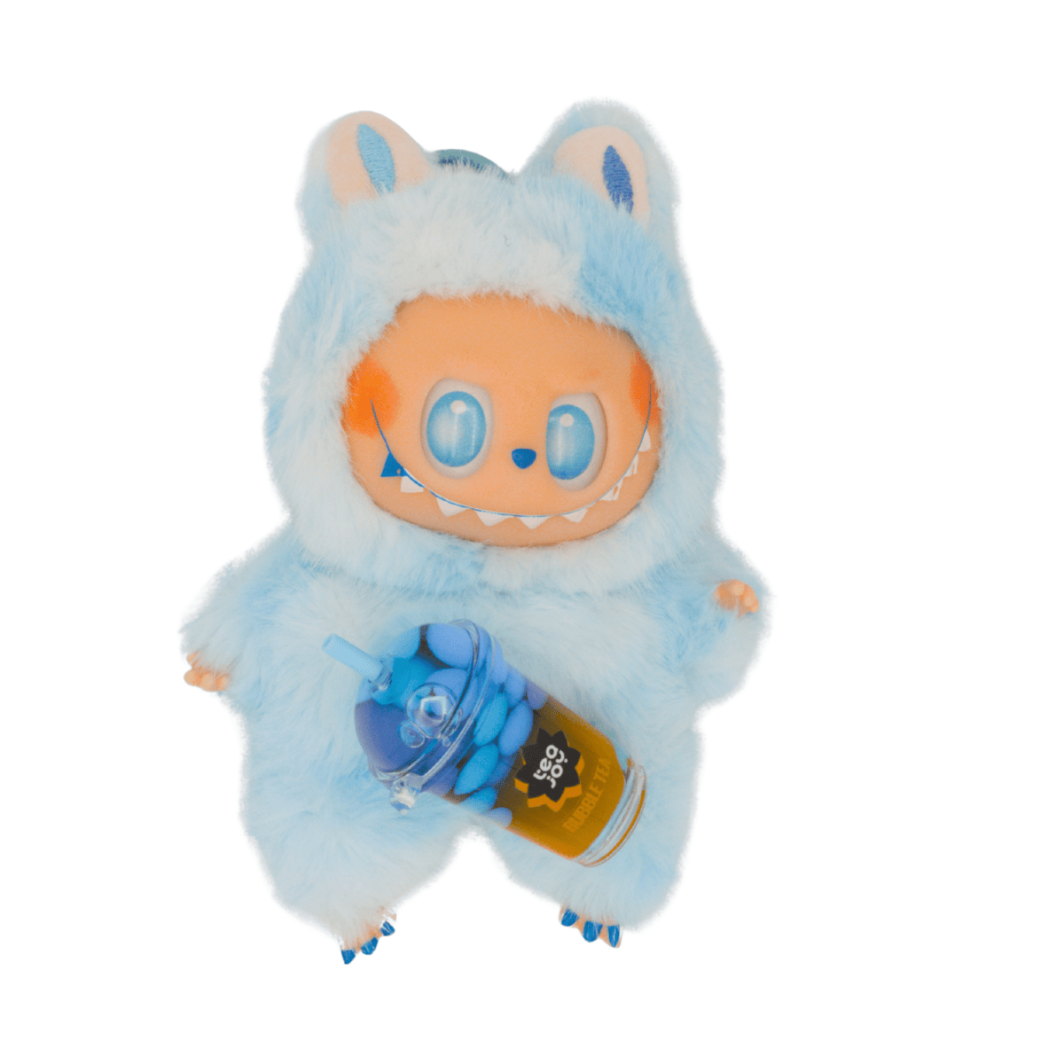 TeaJoy Labubu Joy – blue bubble tea collectible