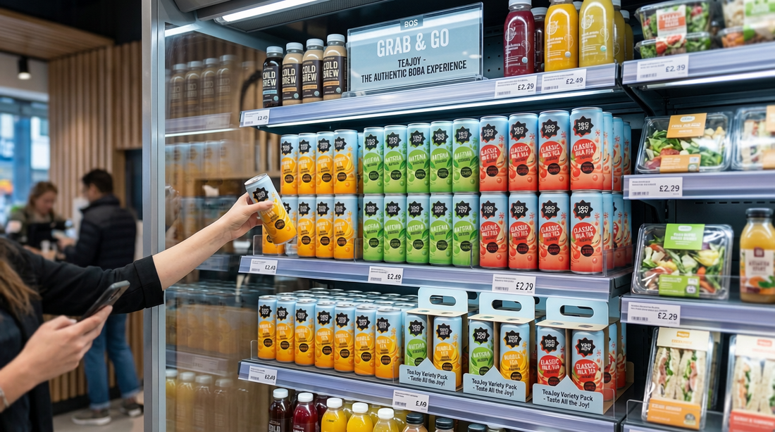 Best Canned Bubble Tea for UK Retail Displays - TeaJoy