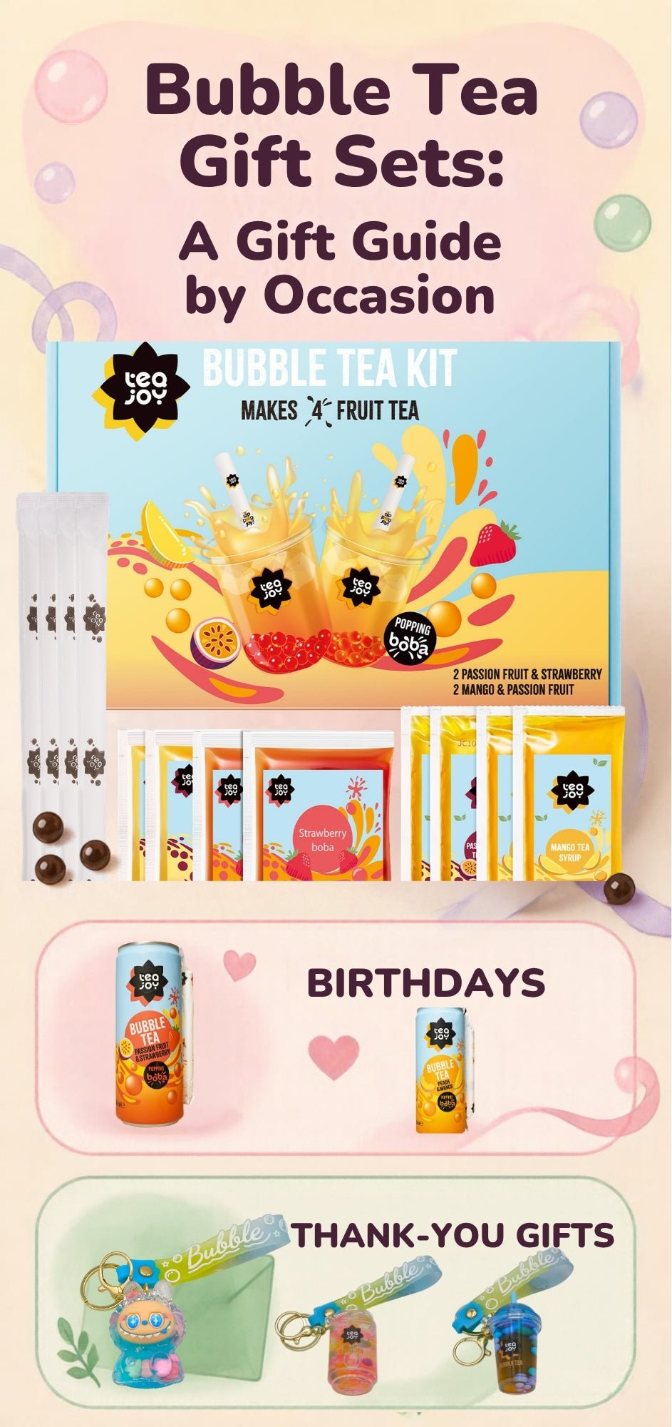 Bubble Tea Gift Sets: A Gift Guide by Occasion - TeaJoy
