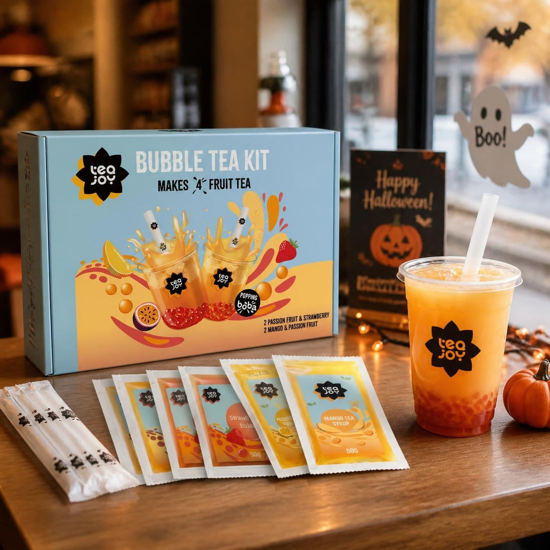 A Halloween Bubble Tea Special for Your Café, from the Kit in the Box - TeaJoy