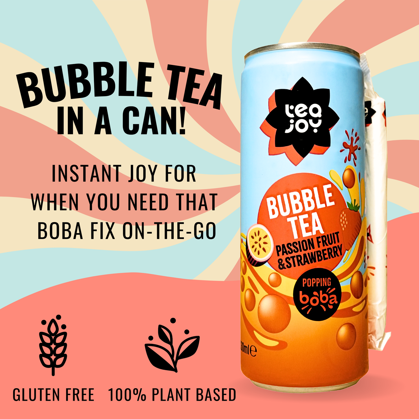 Passionfruit & Strawberry Bubble Tea