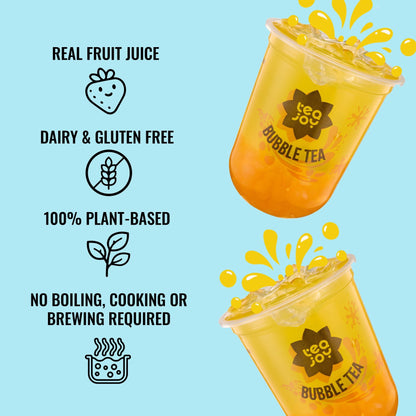 TeaJoy Mango & Passionfruit Bubble Tea Finished Drinks Shot