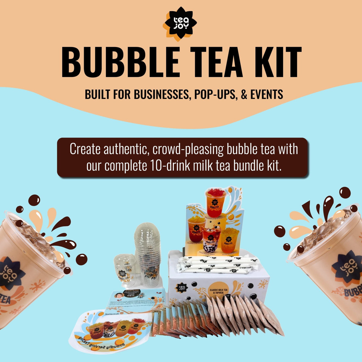 TeaJoy Milk Tea Starter Kit Content, What's Included
