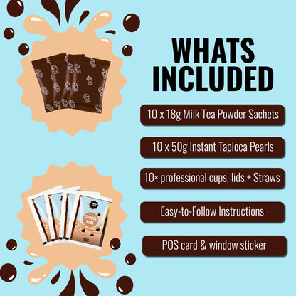 TeaJoy Milk Tea Kit What's Included Business Use