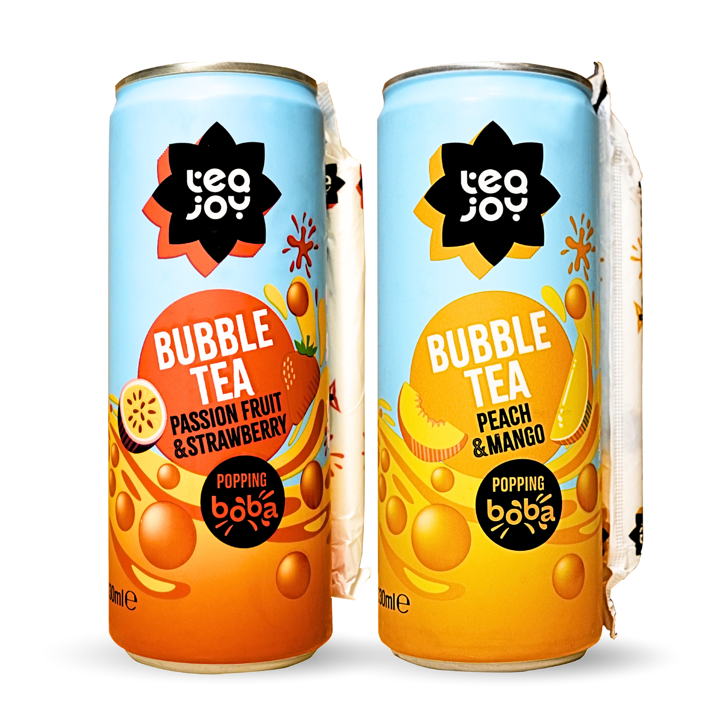 Mixed 4 Pack Fruit Bubble Tea Cans