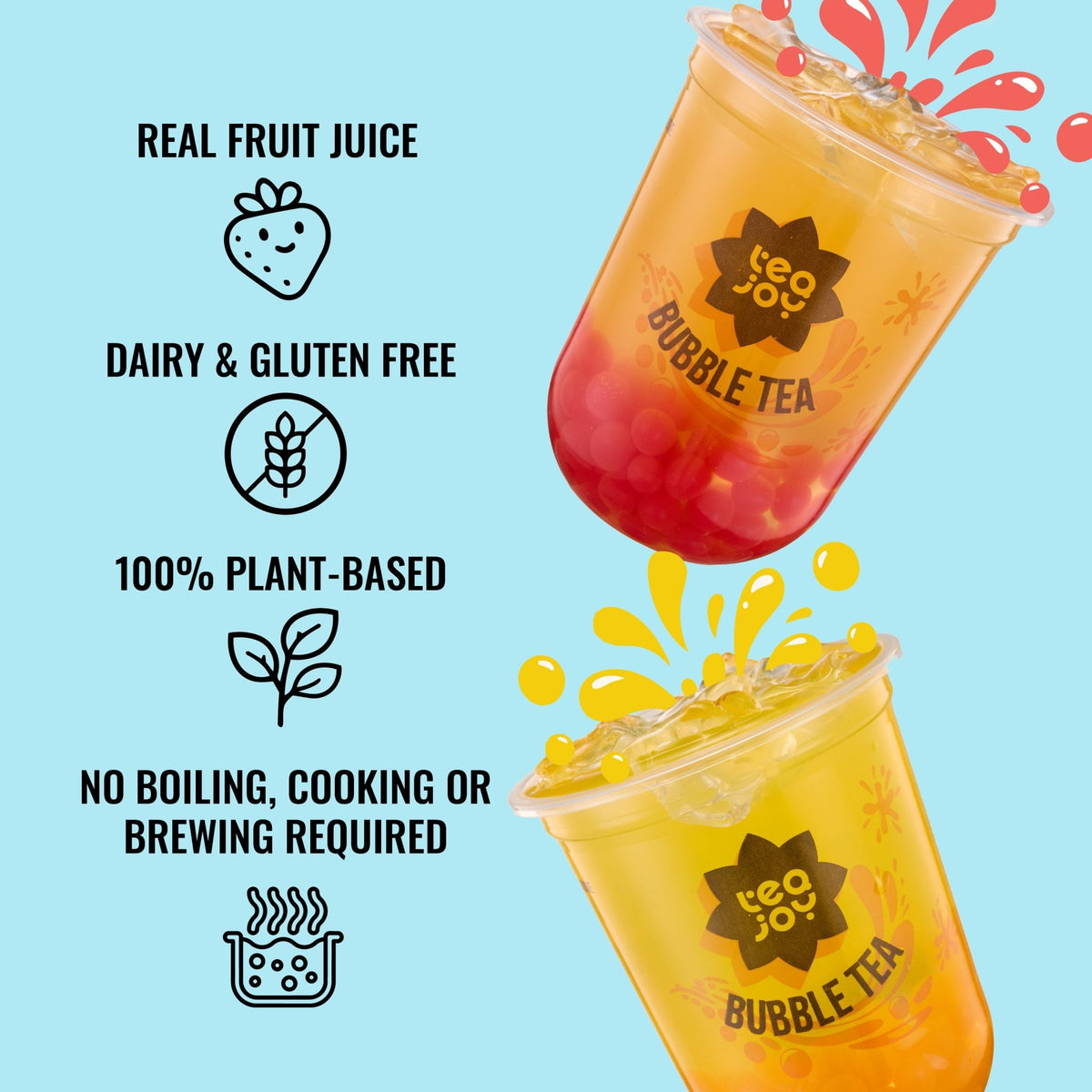 TeaJoy Fruit Bubble Tea Whats Good