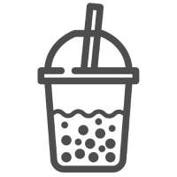 Bubble tea cup icon