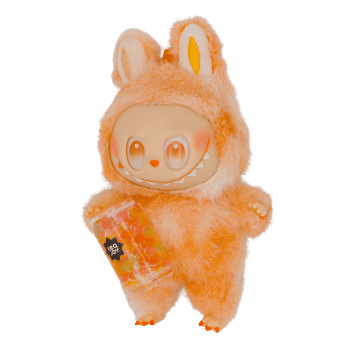 TeaJoy Labubu Hope - orange bubble tea collectible