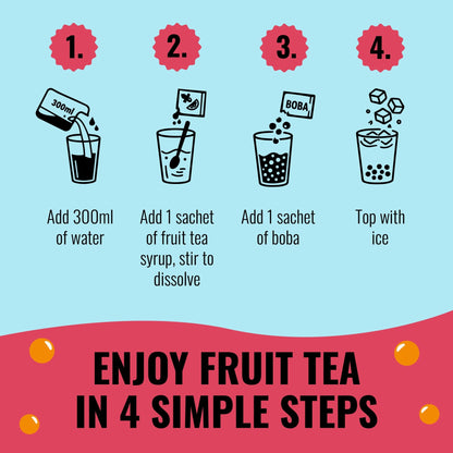 TeaJoy Matcha Kit – enjoy fruit bubble tea in 4 simple steps