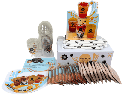 TeaJoy Milk Tea commercial bubble tea kit with tapioca pearls